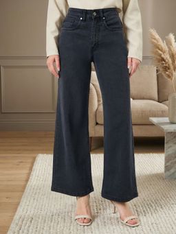 Styli - Black Casual Plain Jeans