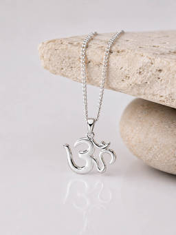 Axora Life - 925 Sterling Silver Om Pendant Only for Women