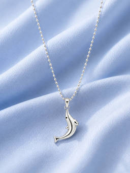 Axora Life - 925 Sterling Silver Dolphin Pendant Only for Women