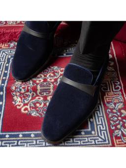 THE ALTER - Midnight Velvet Loafer- Navy Blue