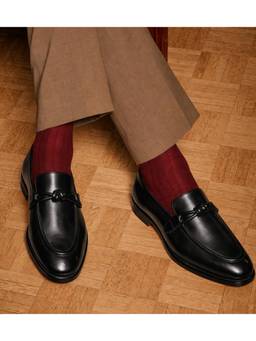THE ALTER - Knot Slip-Ons Loafers Black