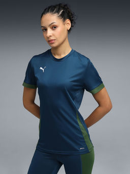 Puma - Womens Navy Blue Colorblock T-shirt