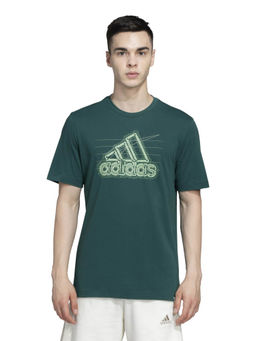 adidas - M GROWTH BOS T Green Graphic T-Shirt