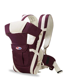 Chinmay Kids - Baby Carrier Bag Adjustable Hands Free 4 In 1 with Safety Belt Child - Purple