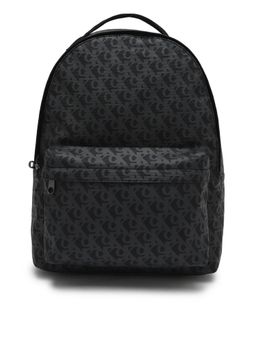 Calvin Klein - Typographic Black Polyurethane Backpack Bag