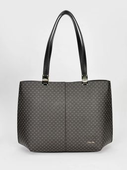 Calvin Klein - Typographic Black Pvc Tote Bag