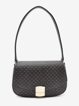 Calvin Klein - Typographic Black Polyurethane Handbag