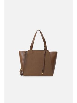 Van Heusen - Women Brown Solid Formal Tote Bag