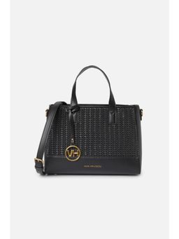 Van Heusen - Women Black Textured Casual Handbag