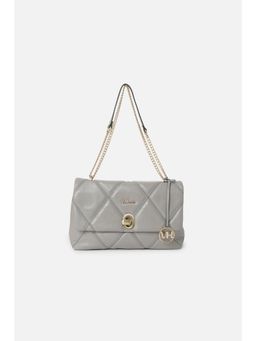 Van Heusen - Women Grey Solid Casual Handbag