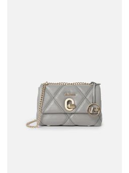 Van Heusen - Women Grey Solid Casual Handbag