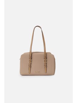 Van Heusen - Women Beige Textured Casual Handbag