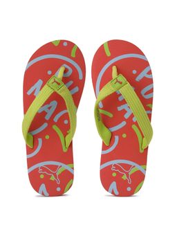 Puma - Toss Jr X2 Kids Orange Printed Flip Flops