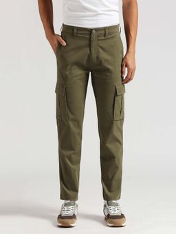 Pepe Jeans - Men Green Lightweight Mid Rise Stretch Cargos