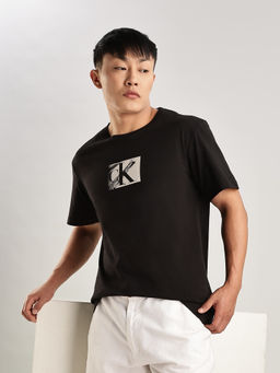 Calvin Klein - Logo Regular-Fit Cotton T-Shirt Black