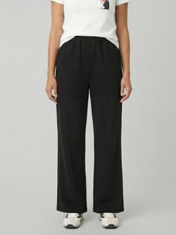Nobero - Womens Relaxed Wide Pants - Black