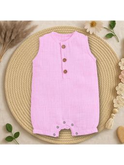 Moms Home - Sleeveless Jumpsuit, Pink