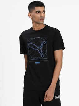 Puma - Renaissance Cat Mens Black T-shirt
