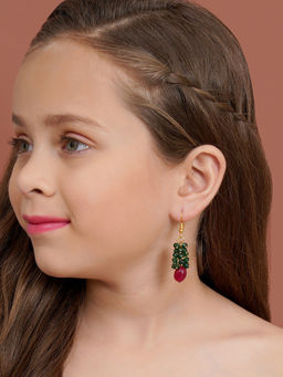 Ruby Raang Studio - Green Stone Earrings