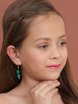 Ruby Raang Studio - Green Stone Earrings