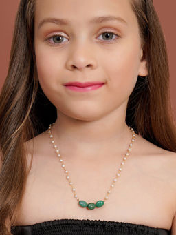 Ruby Raang Studio - Green Stone Necklace