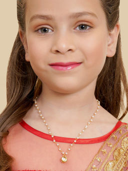 Ruby Raang Studio - White Kundan Necklace