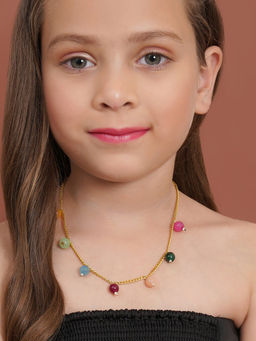 Ruby Raang Studio - Multi Coloured Stone Necklace