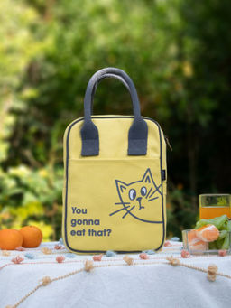 EcoRight - Curious Cat Insulated Lunch Bag for Unisex