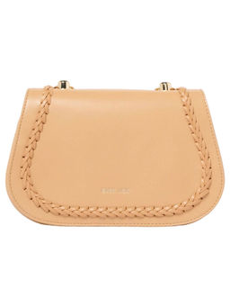 Forever New - Peach Cass Weave Detail Crossbody Bag