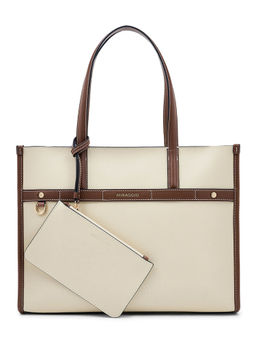 MIRAGGIO - Ivory Marcy Tote Bag with Pouch Pocket (Set Of 2) (L)
