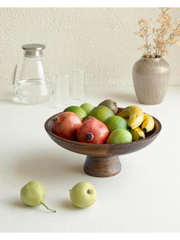 AURUM CRAFTS - Brown Bella Mango Wood Fruit Bowl