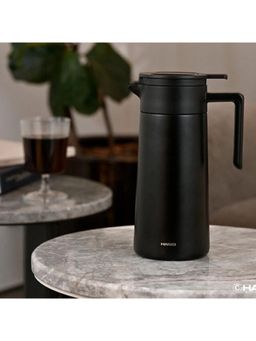 Hario - Black Double-Walled Thermal Pot with Ceramic Coating