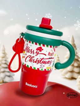 Little Surprise Box - White Merry Christmas Stainless Steel Insulated Bottle