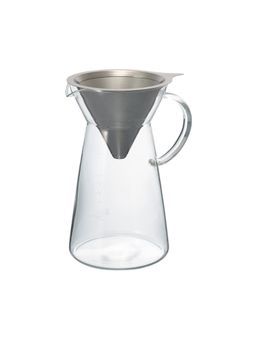Hario - Transparent Hot Brew Metal Drip & Glass Decanter
