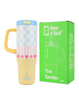 House of Quirk - Multi-Color Pop-Up Lid Double Wall Vacuum Insulated Bottle