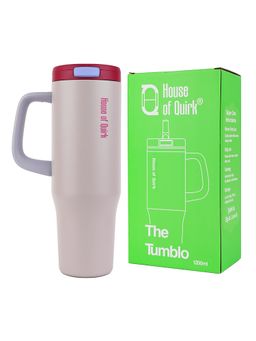 House of Quirk - Grey Pop-Up Lid Double Wall Vacuum Insulated Bottle