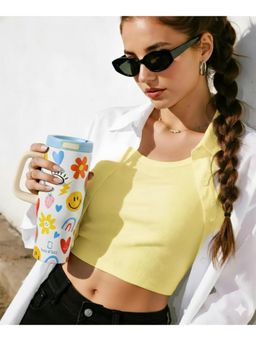 House of Quirk - White Joypop Pop-Up Lid Double Wall Vacuum Insulated Bottle