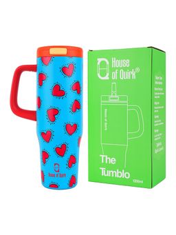 House of Quirk - Blue Pop-Up Lid Double Wall Vacuum Insulated Bottle