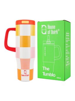 House of Quirk - Multi-Color Square Pop-Up Lid Double Wall Vacuum Insulated Bottle