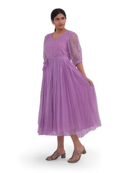 Journal By Pranay - Lavender Gathered Dress