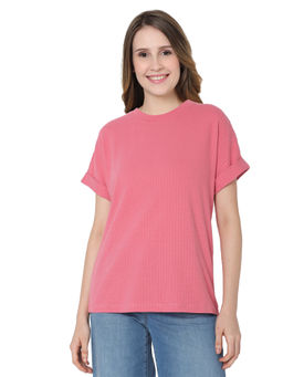 VERO MODA - Curve Women Pink T-Shirt