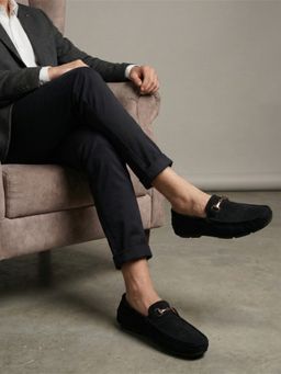 Marc Loire - Men Black Slip-On Loafers