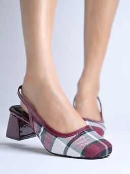Shoetopia - Women Red Block Heels