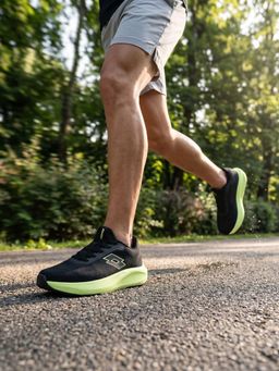 LOTTO - Xwift Knit Men Black Running Shoes