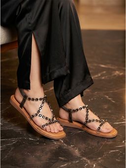 Marc Loire - Women Black Embellished Sandals