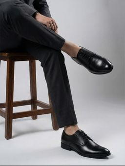 Marc Loire - Mens Black Formal Derbies