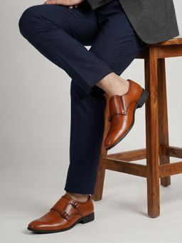 Marc Loire - Men Brown Formal Monk Straps