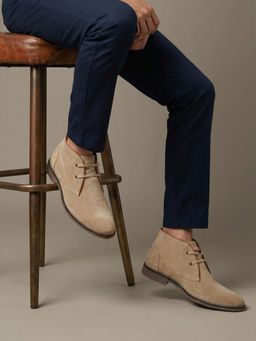 Marc Loire - Men Beige Chukka Boots