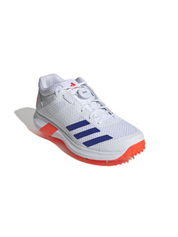 adidas - Power Vector Mid 20 Men Off White & Blue Cricket Shoes