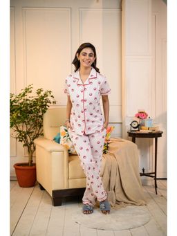 NAP STORY - Cupcake Printed Half-Sleeves Shirt and Pyjama (Set of 2)